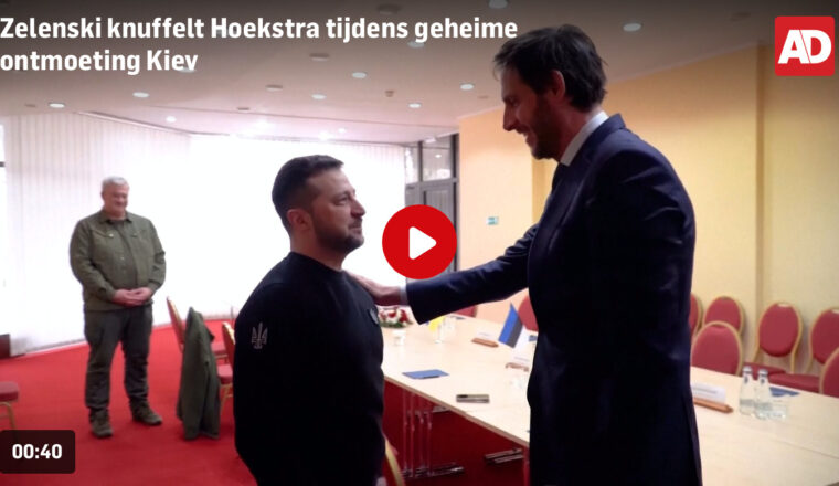 Analyse artikel AD: ‘Zelenski knuffelt met Hoekstra in Oekraïne’ is een clownesk stukje oorlogspropaganda