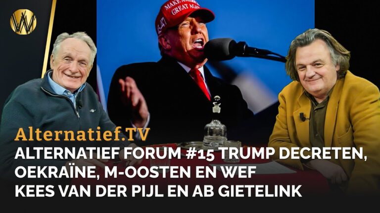 Alternatief Forum #15 Trump decreten, Oekraïne, M-Oosten en WEF | Kees van der Pijl en Ab Gietelink