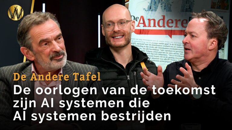 "De oorlogen van de toekomst zijn AI systemen die AI systemen bestrijden" | De Andere Tafel