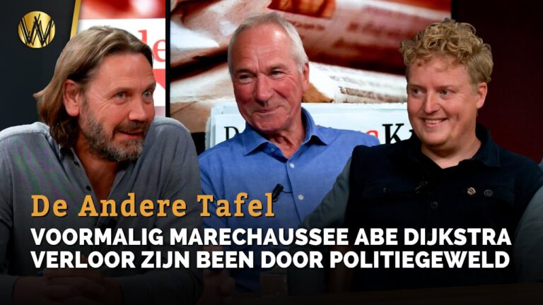 Voormalig marechaussee Abe Dijkstra verloor zijn been door politiegeweld | De Andere Tafel