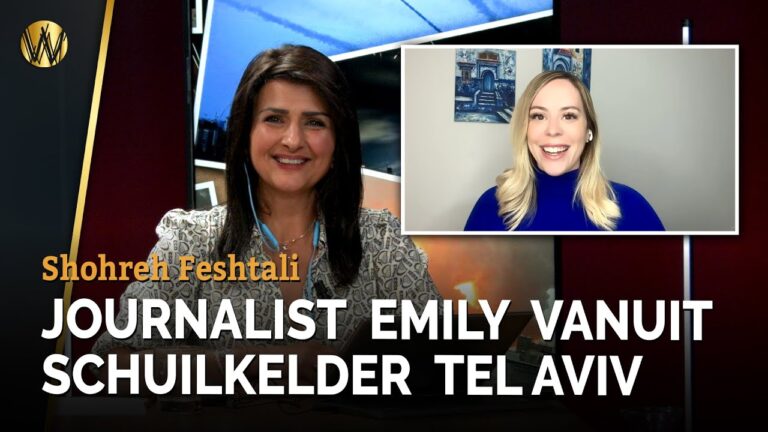 Journalist Emily van uit schuilkelder Tel Aviv